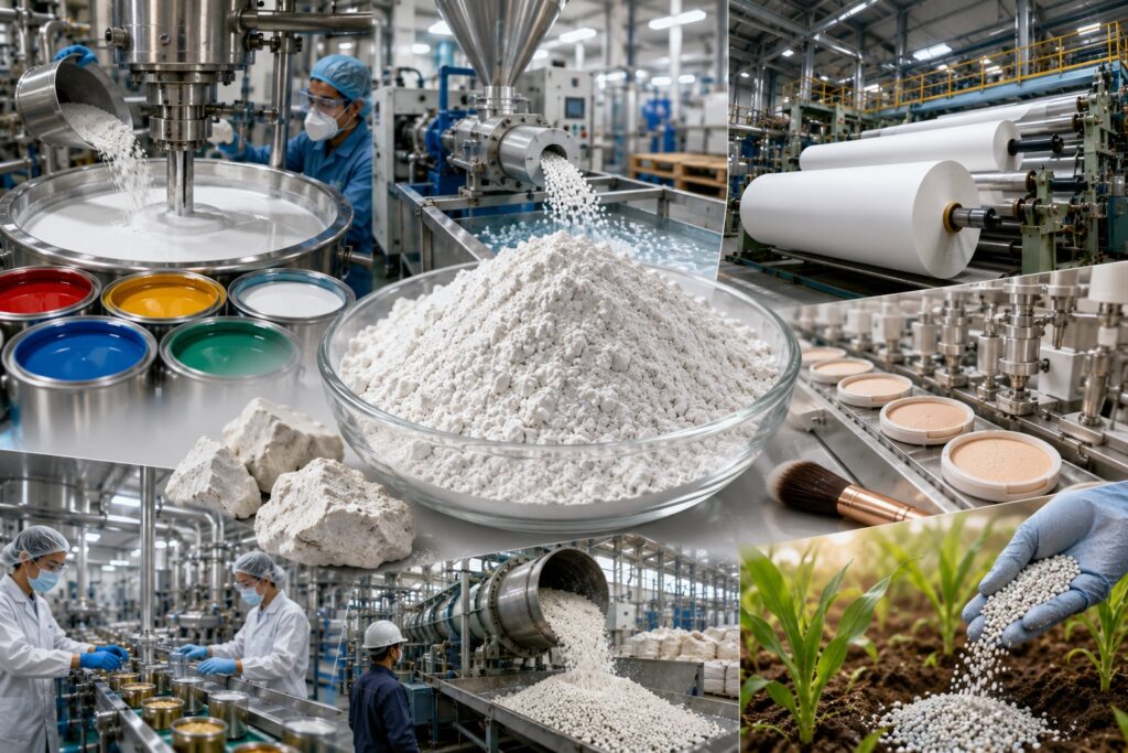 Pemakaian calcined kaolin